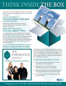 Sales Sheet: Box Insurance Agency